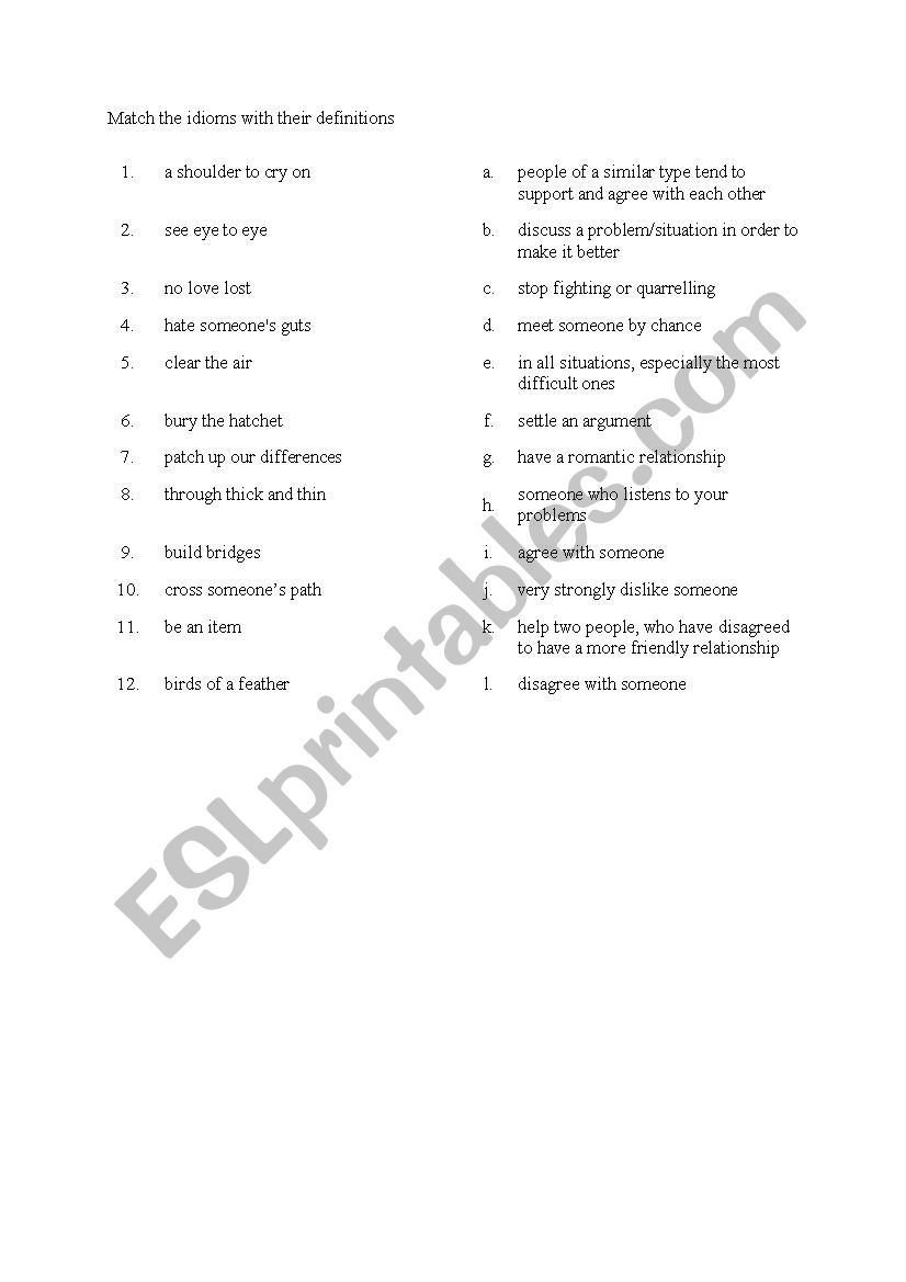 idioms connected with friendship idioms connected with friendship