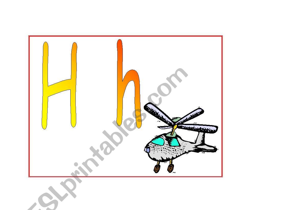 The Alphabet  2nd Part: H-M worksheet