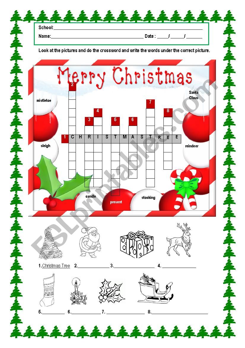 Christmas worksheet