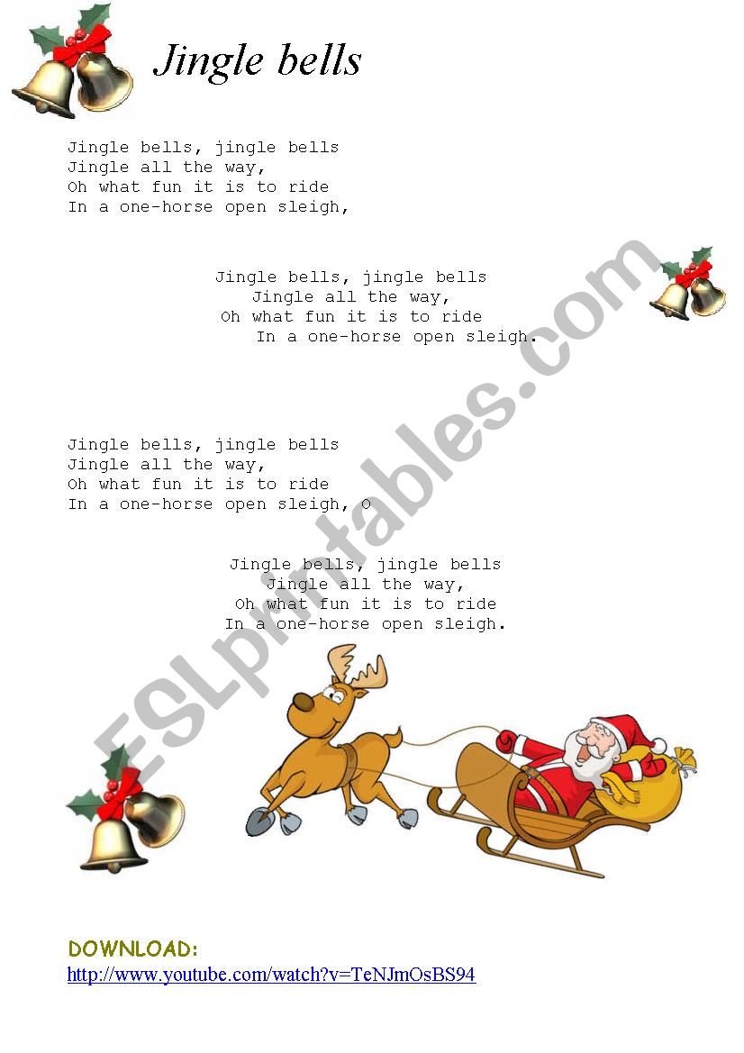 jingle bells listening plan worksheet