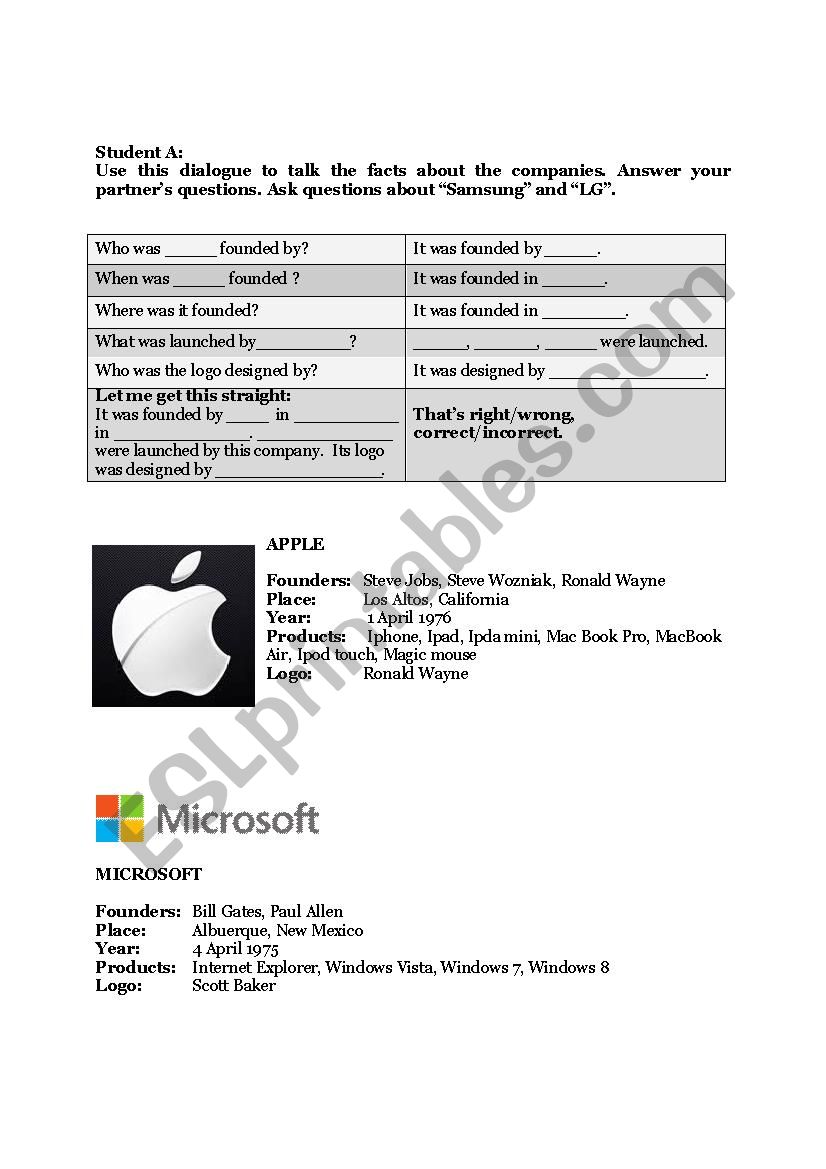 Apple_Microsoft_Past_Passive worksheet