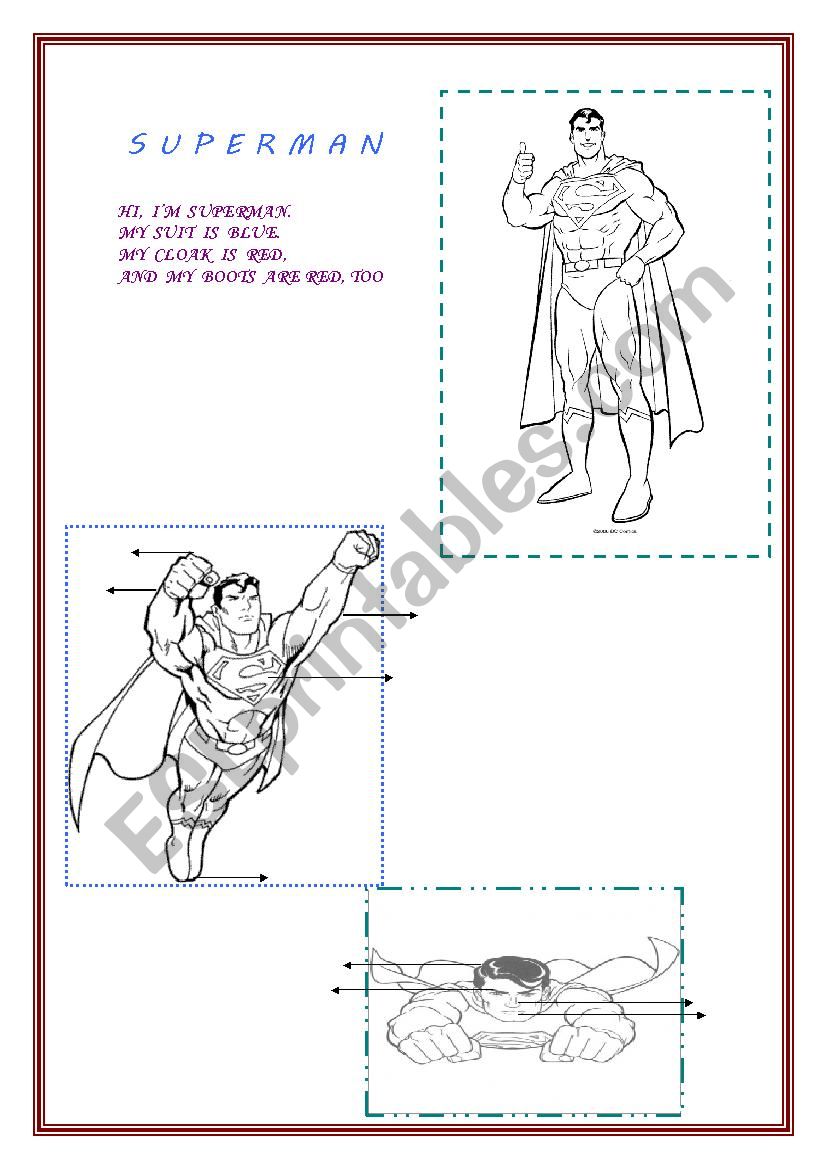 superman. worksheet