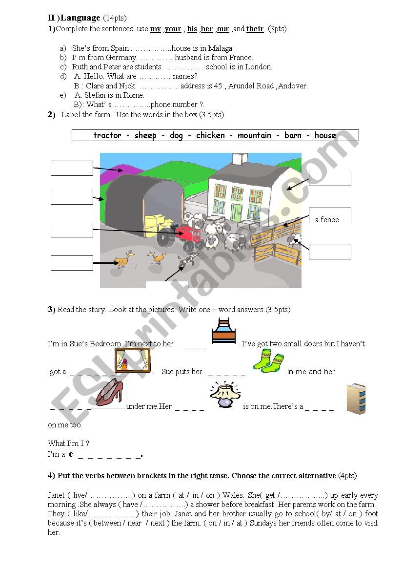 Mid term test 2 7th form (part2)