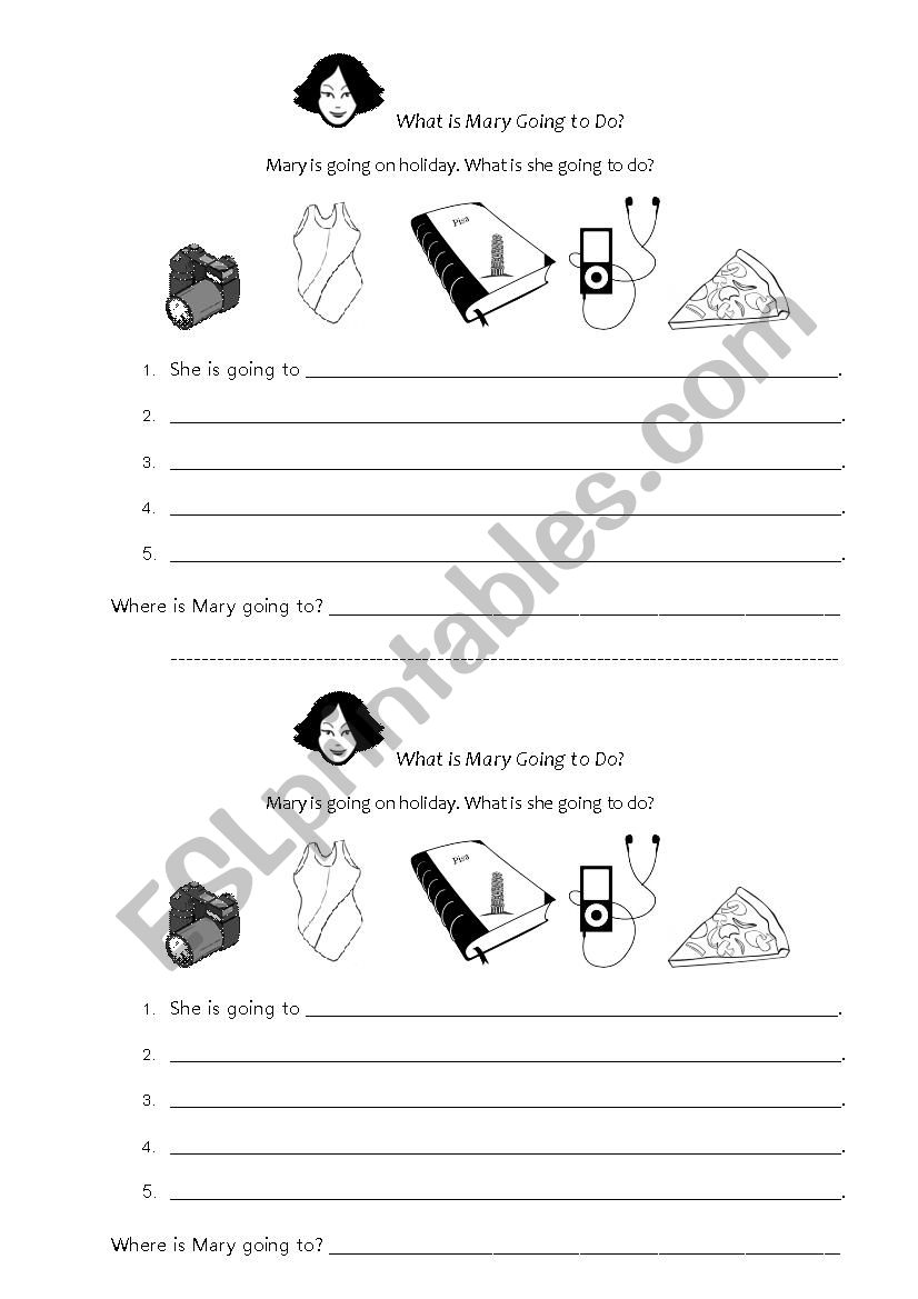 What Is Mary Going to Do? worksheet