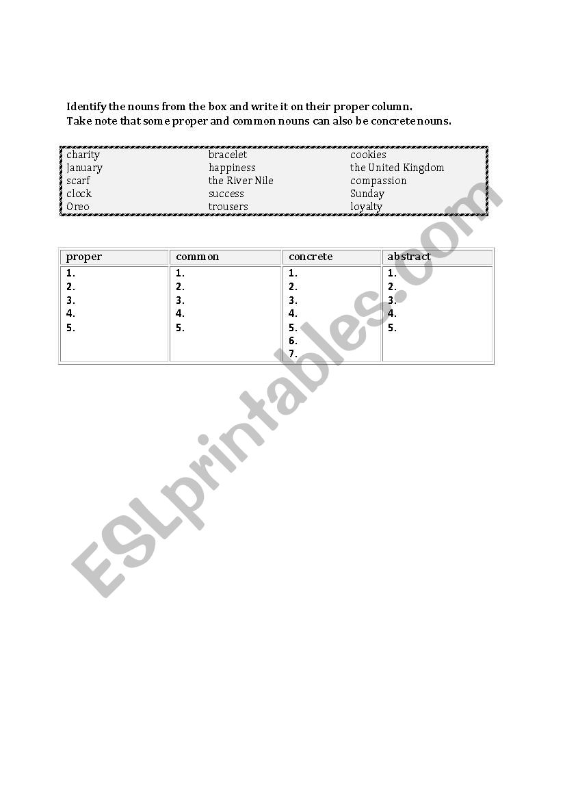 proper-common-concrete-and-abstract-nouns-esl-worksheet-by-lindhel