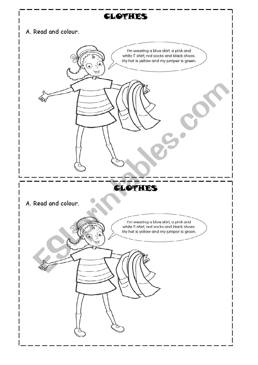 Clothes worksheet