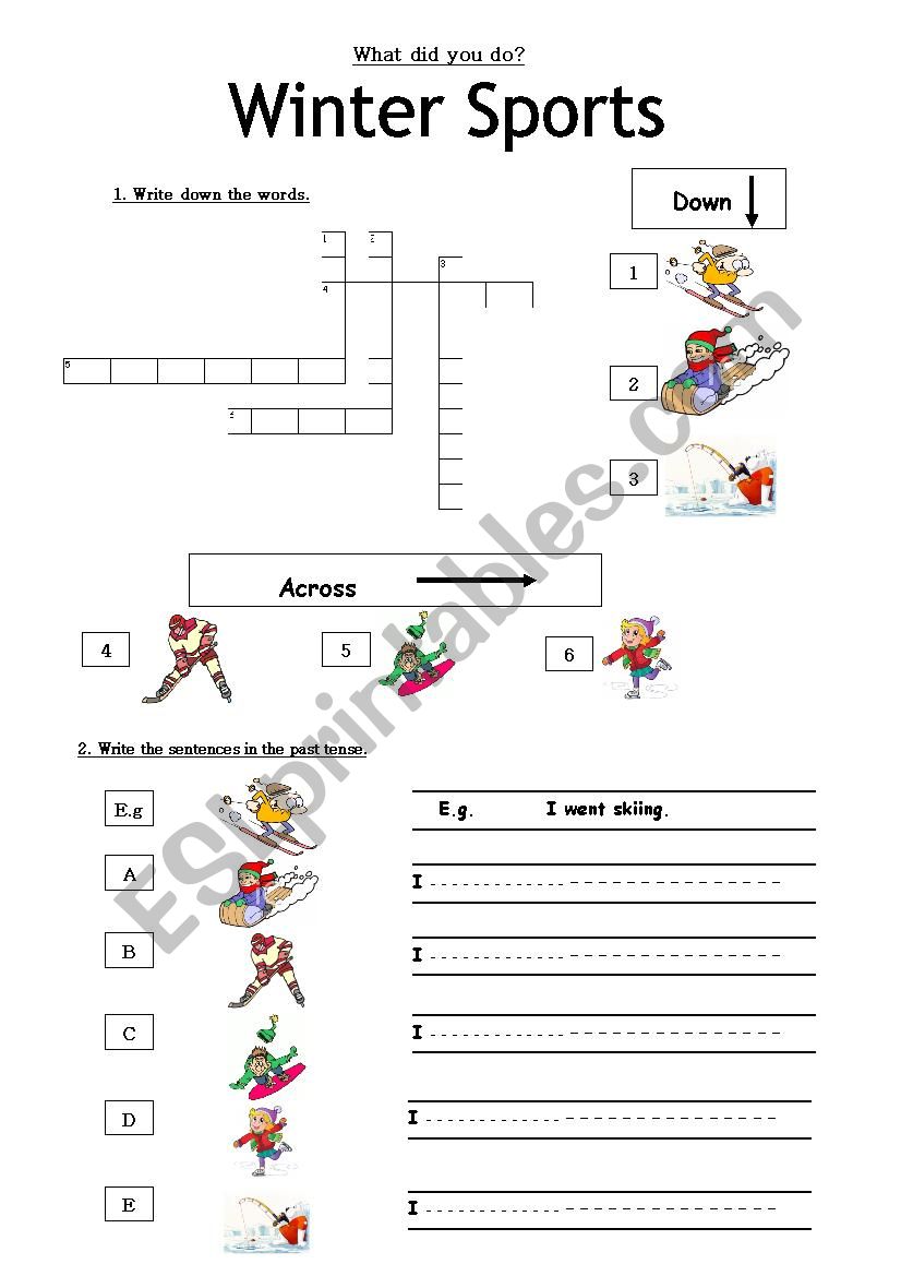 Simple Past Tense worksheet