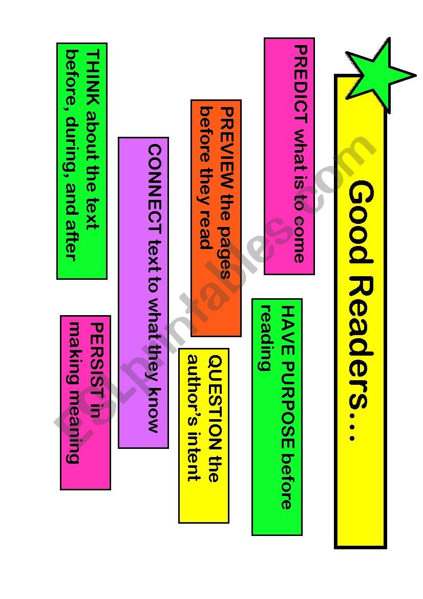 Good Readers  worksheet