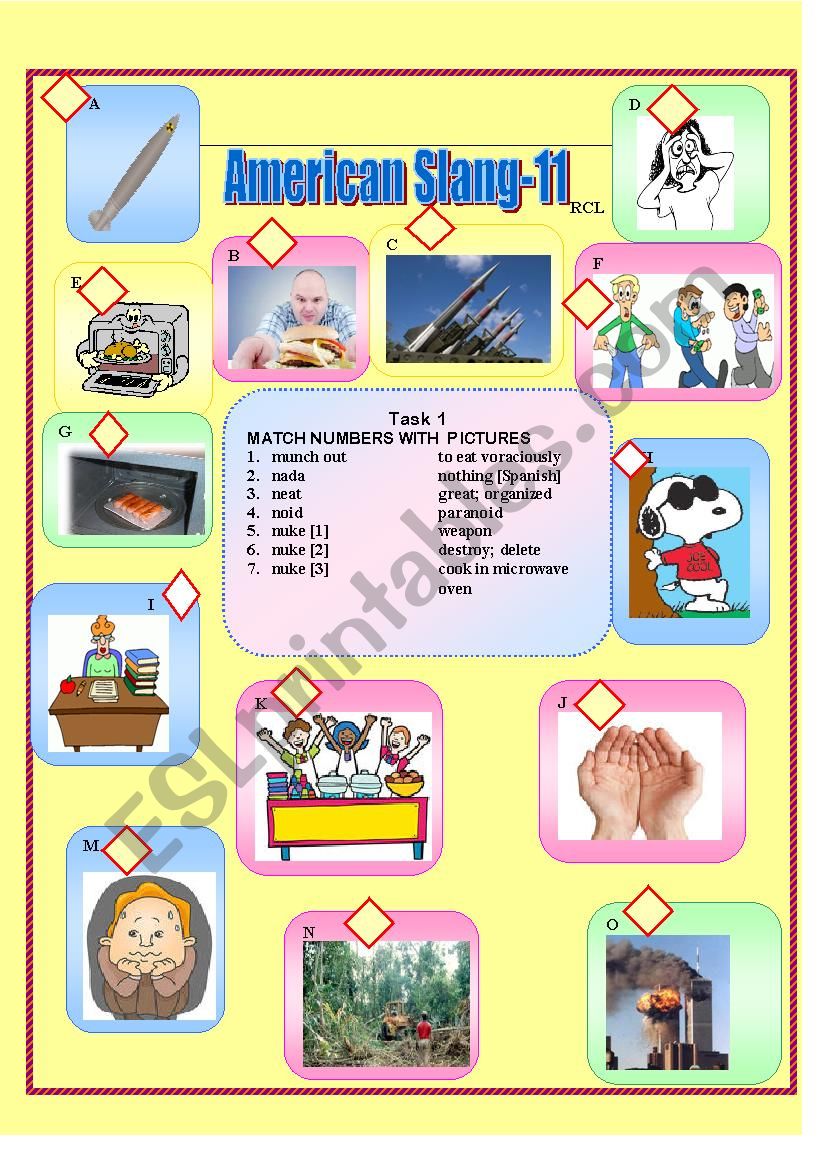 American Slang-11 worksheet