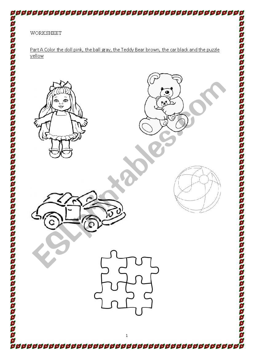 Toys  worksheet