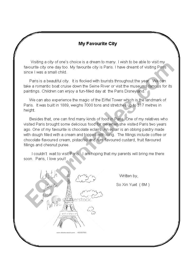 why i love paris essay