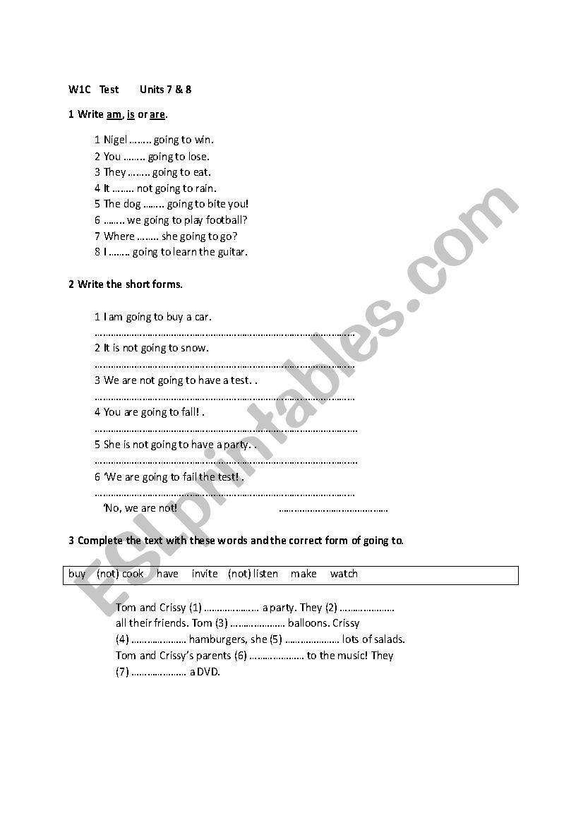 Happy World worksheet