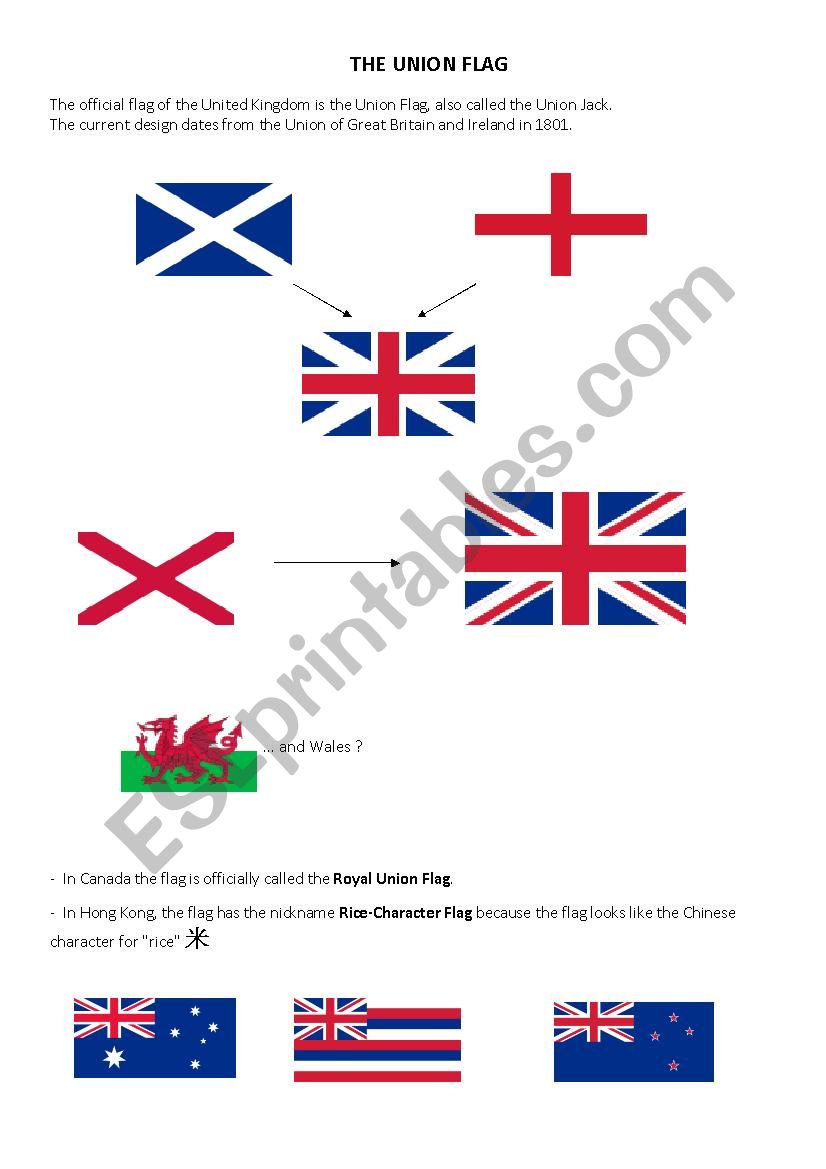 The Union Jack worksheet