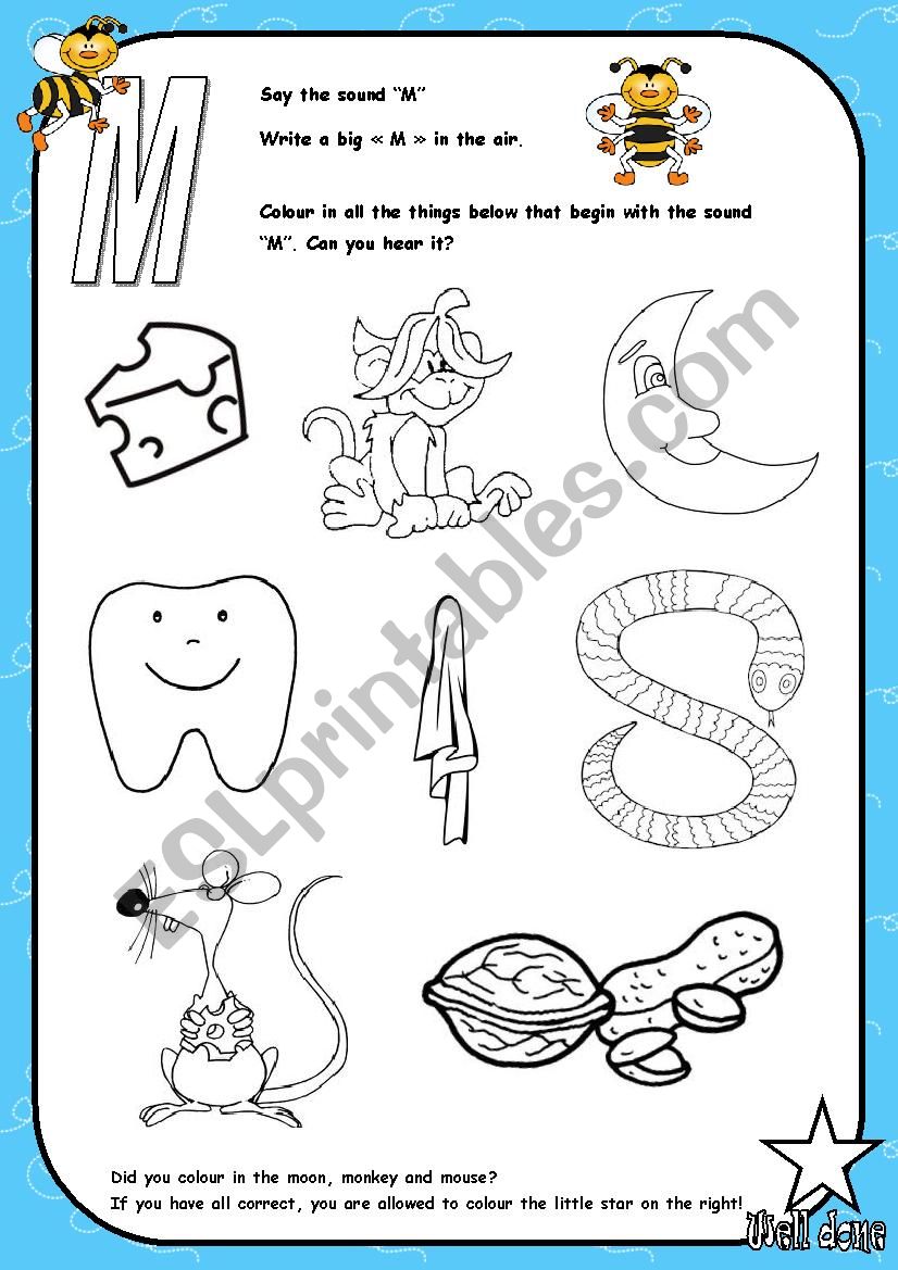 Alphabet - Letter M - Activity