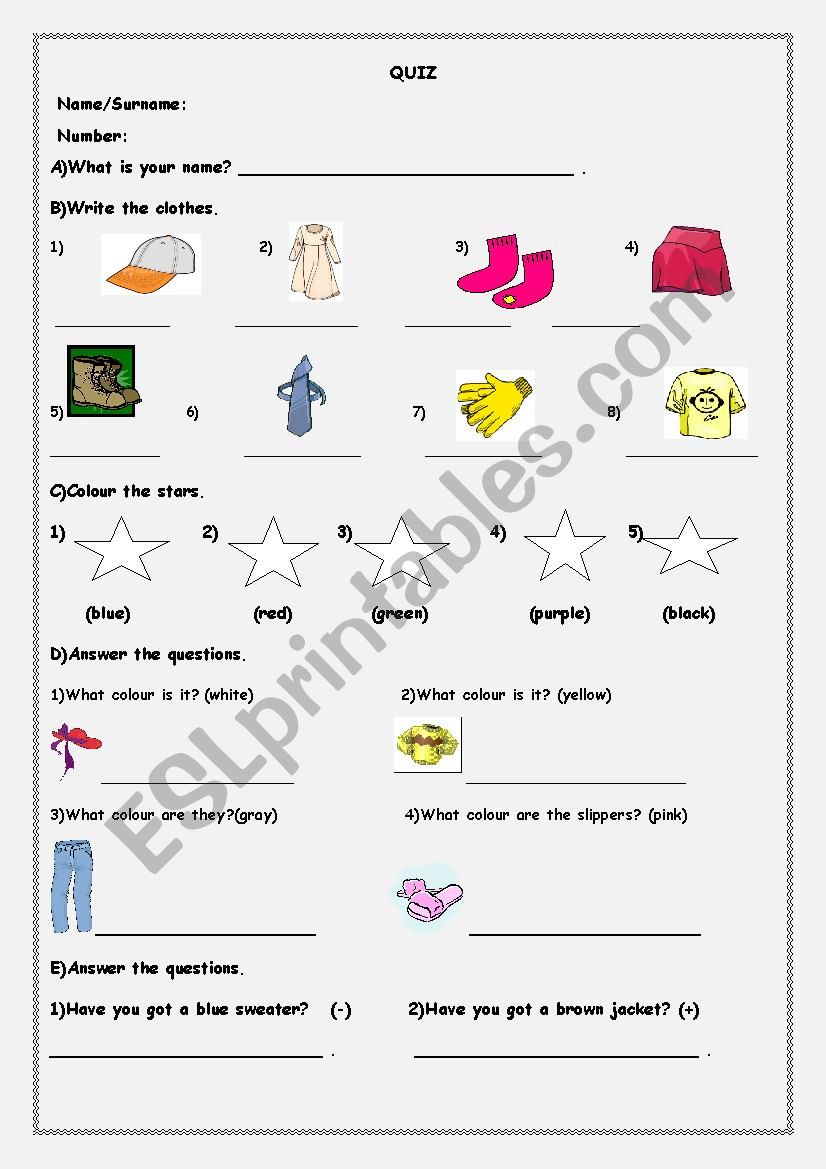 general revision for 4th grades - ESL worksheet by lingua58