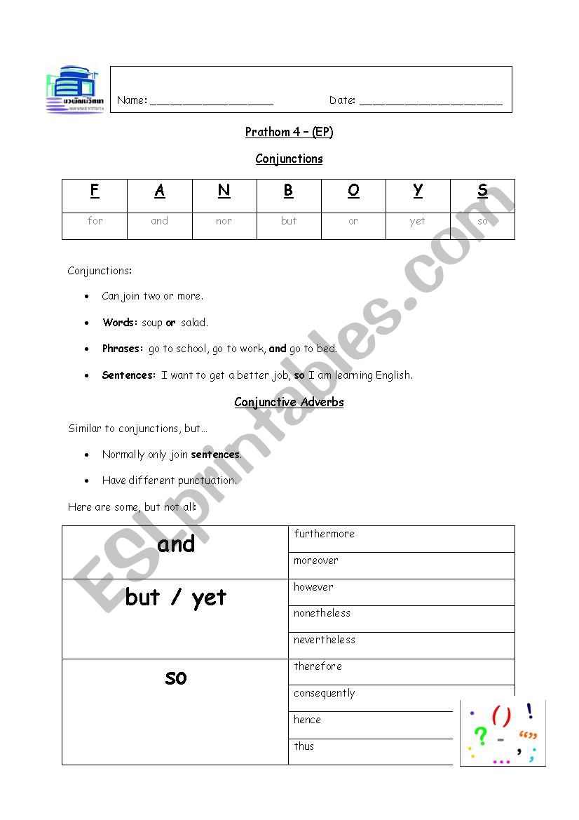 english-worksheets-conjunctive-adverbs