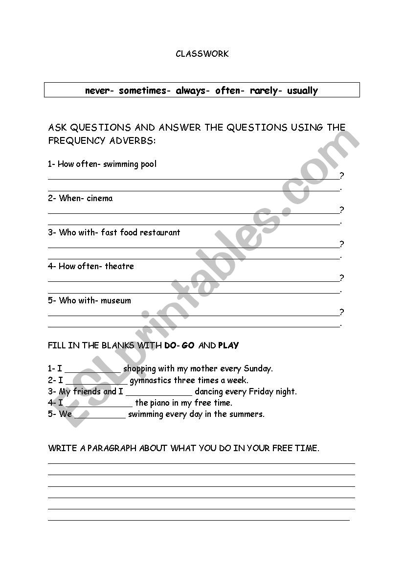 general revson worksheet