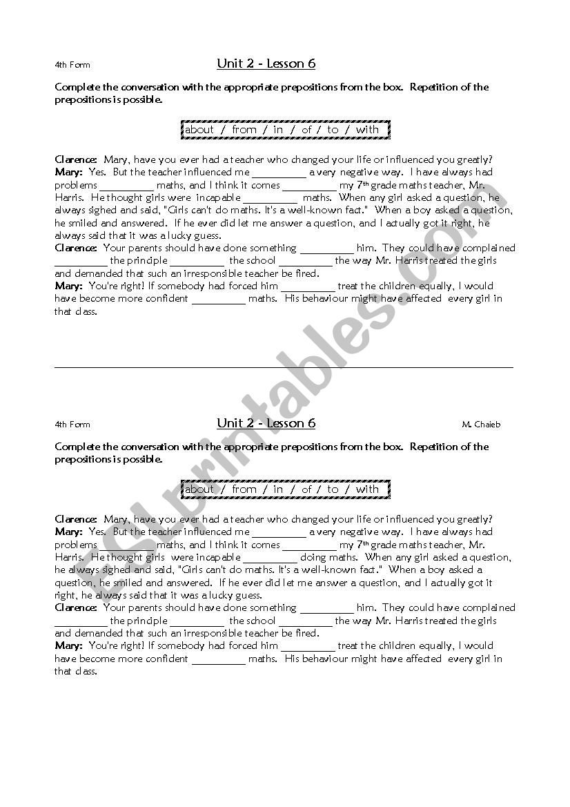 lesson plan worksheet