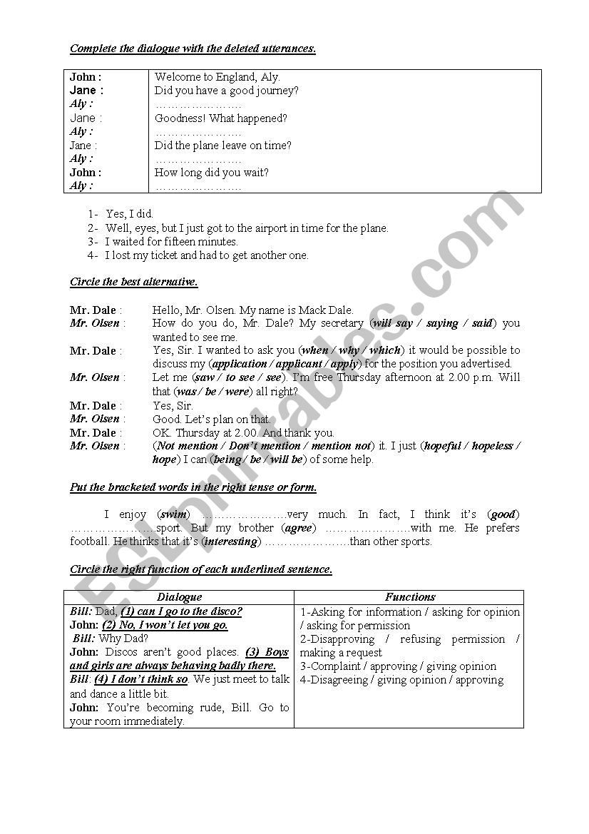 9th Form Worksheet 40 worksheet