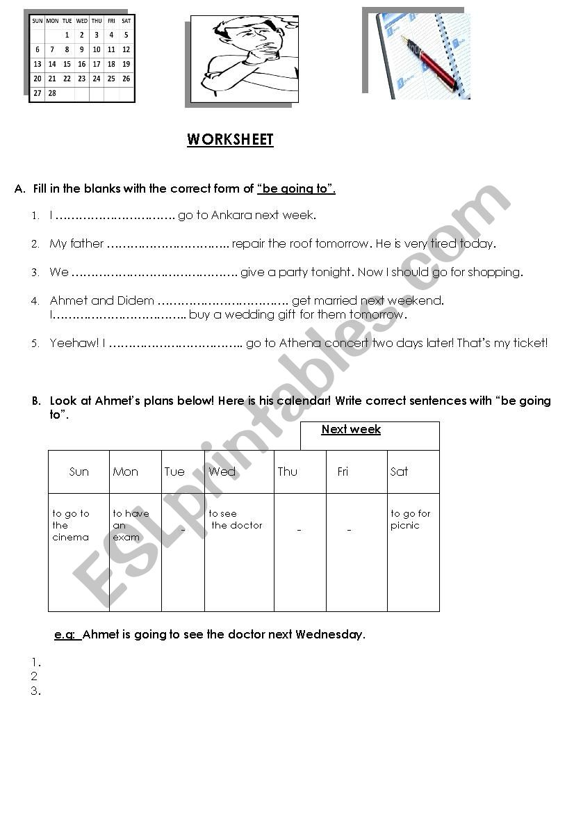 to be going to(2)_worksheet worksheet