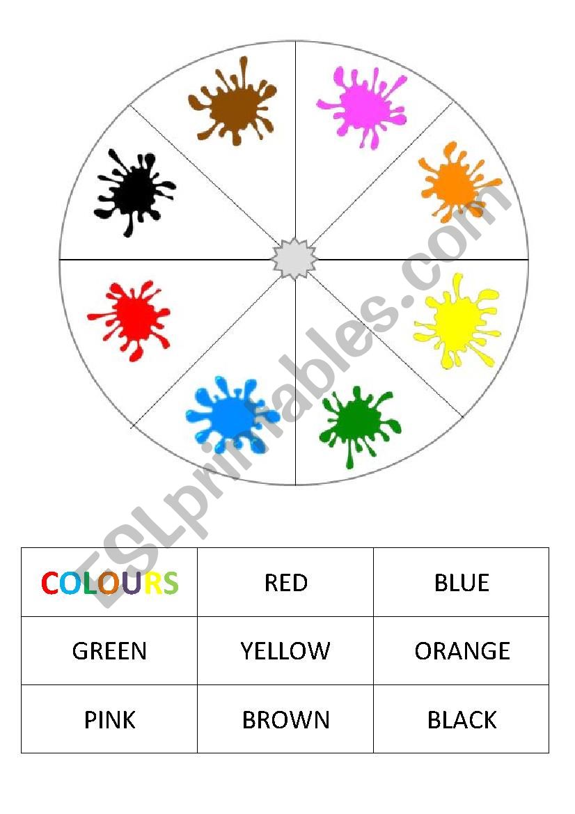 Colour Wheel - Clothespin activity