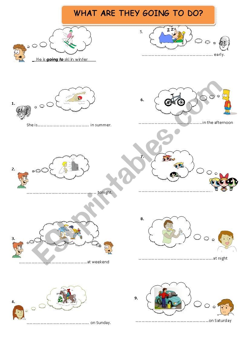 what are they going to do worksheet