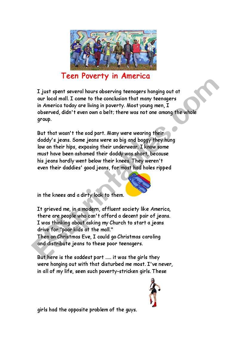 Teen Â´PovertyÂ´  in America  - a fun look at hip hop fashions!