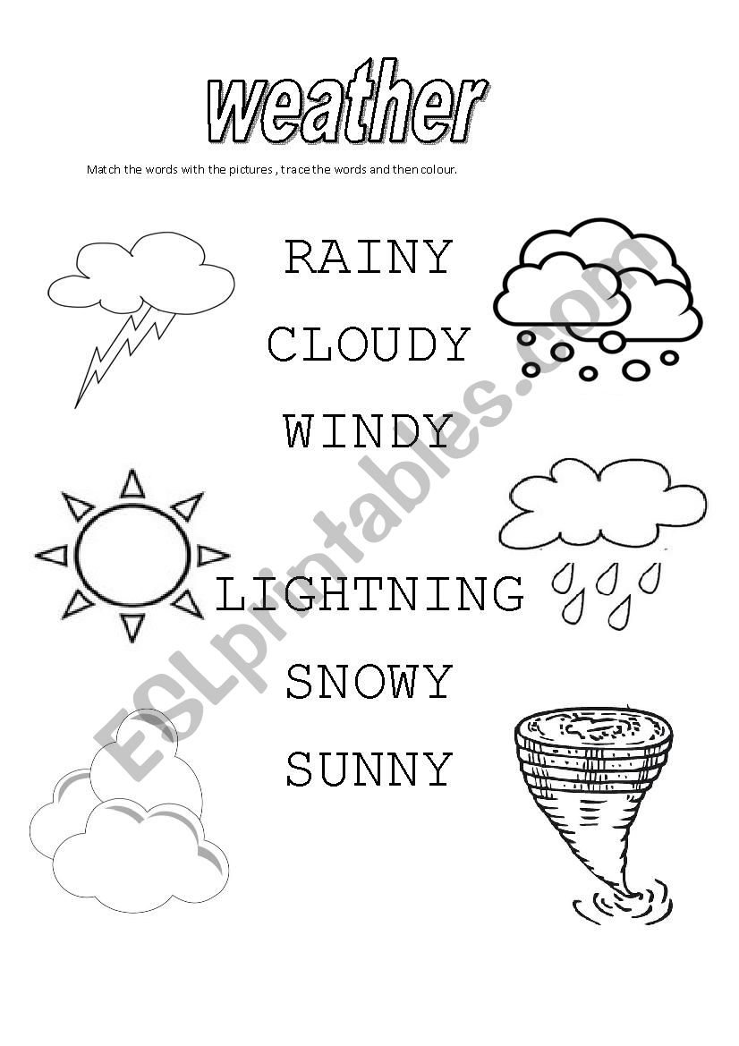 weather worksheet