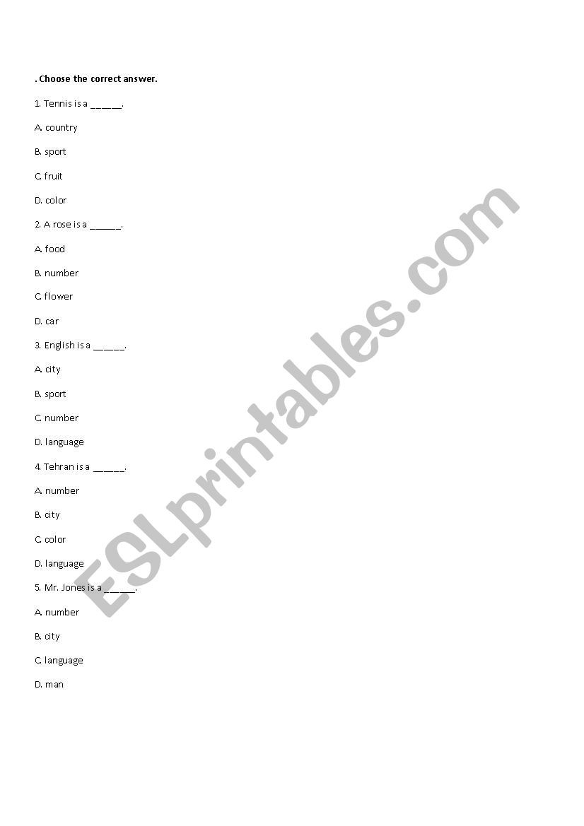 voc. quiz worksheet