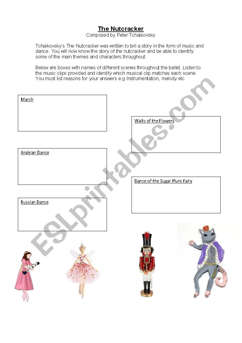 The Nutcracker Worksheet worksheet