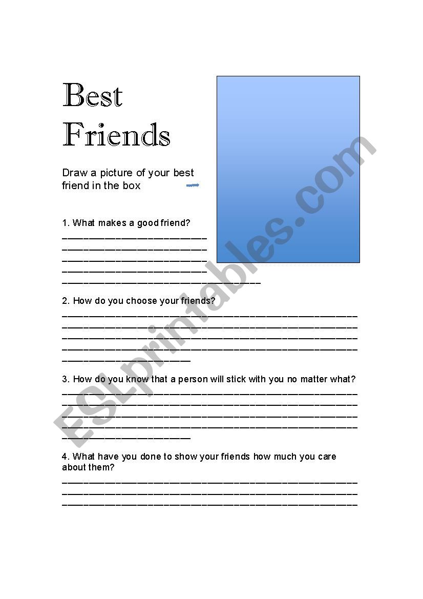 Best Friends  worksheet