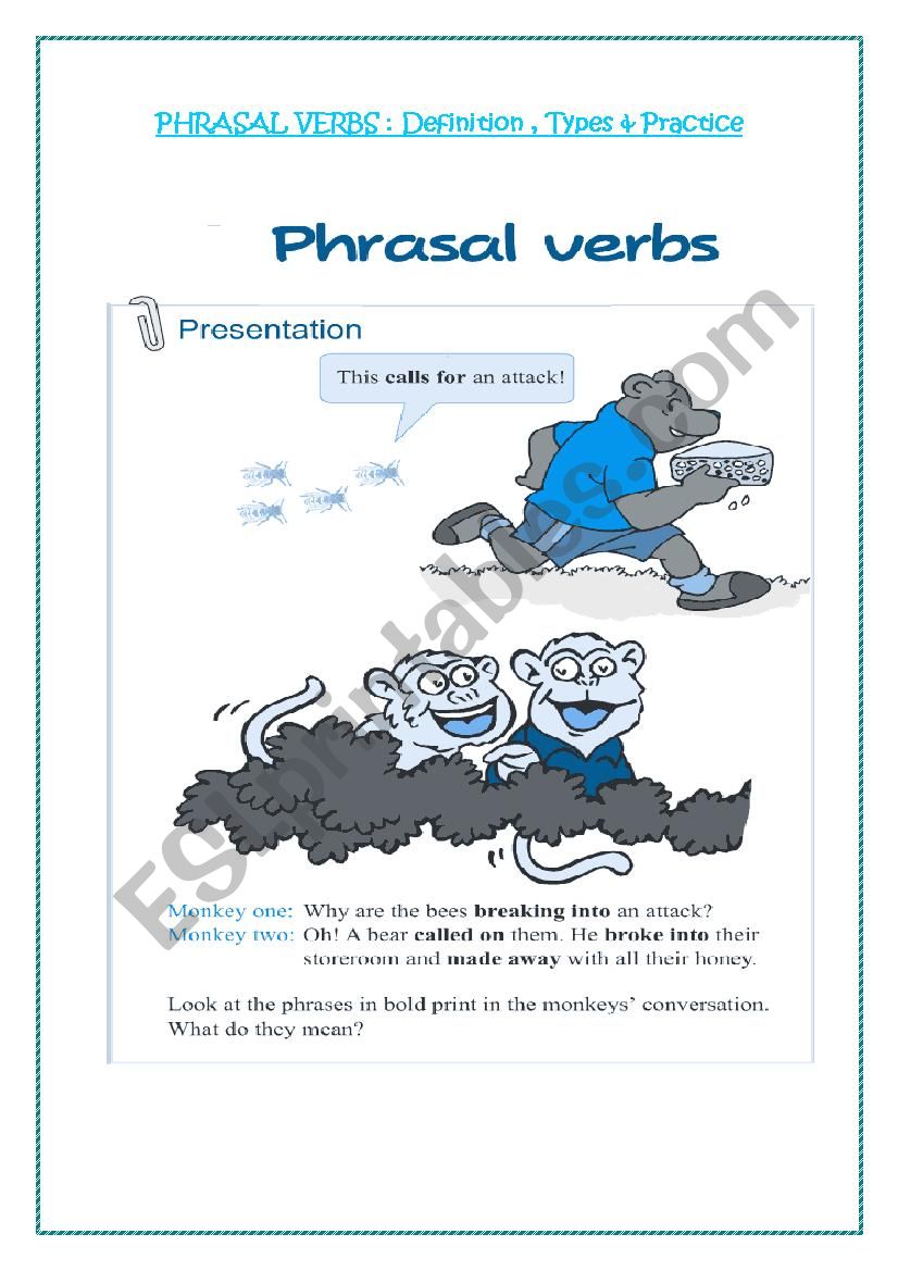 Phrasal Verbs. worksheet