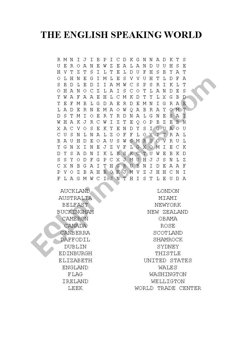 the-english-speaking-world-esl-worksheet-by-spied-d-aignel