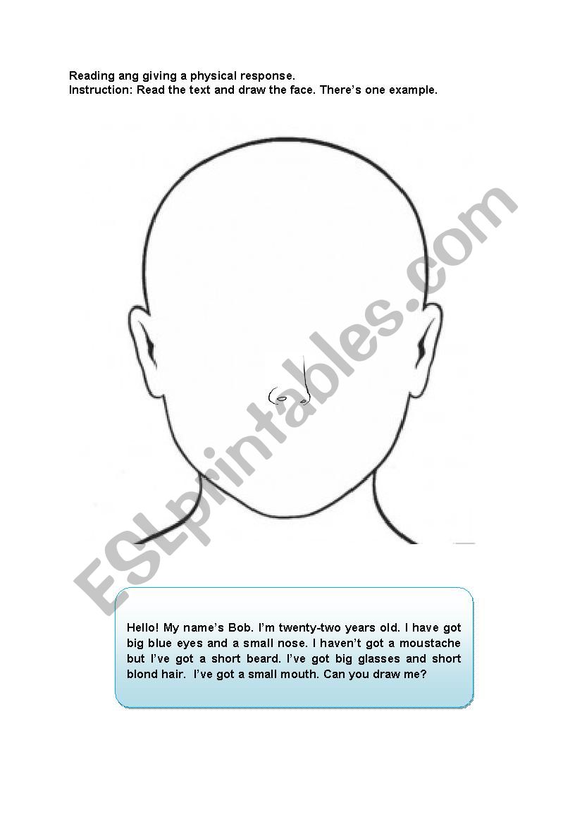 Physical Appearance worksheet