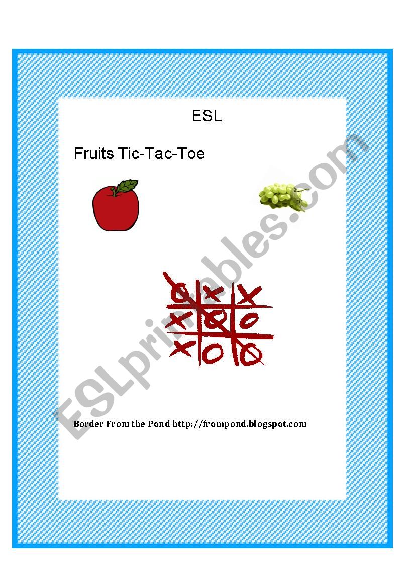Veggie Tic-Tac-Know worksheet
