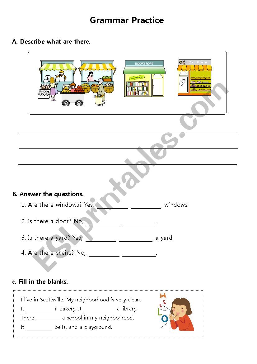 There is/ There are worksheet