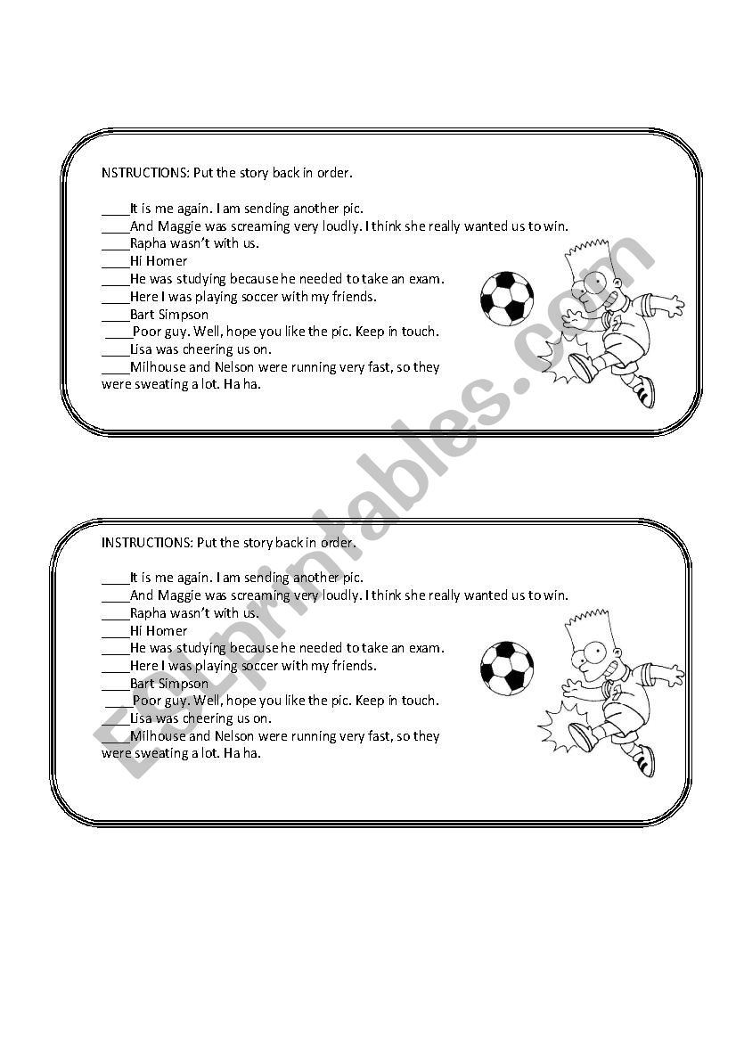 Past continuous worksheet