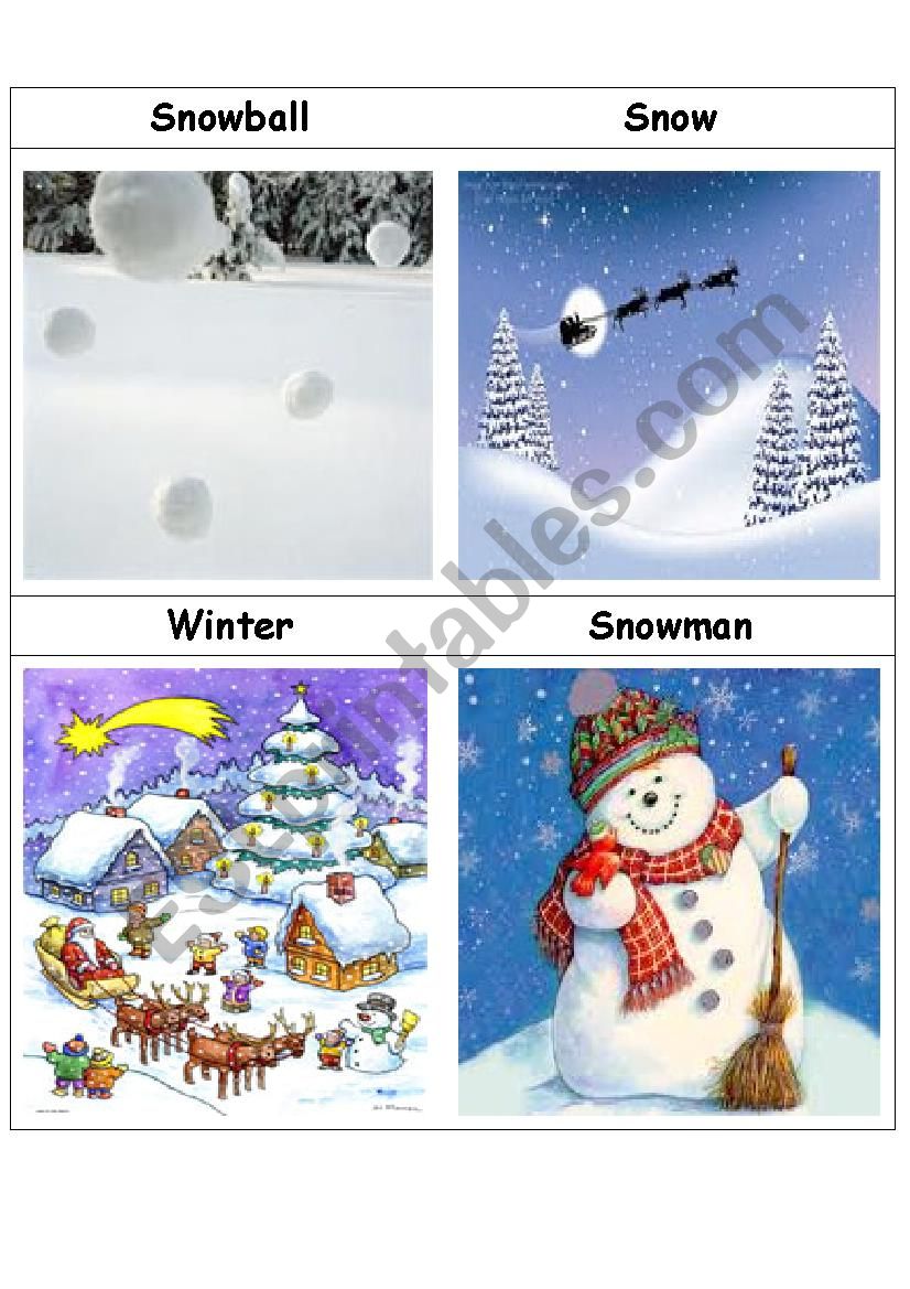 Winter worksheet