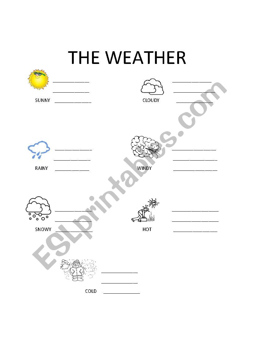 The weather worksheet