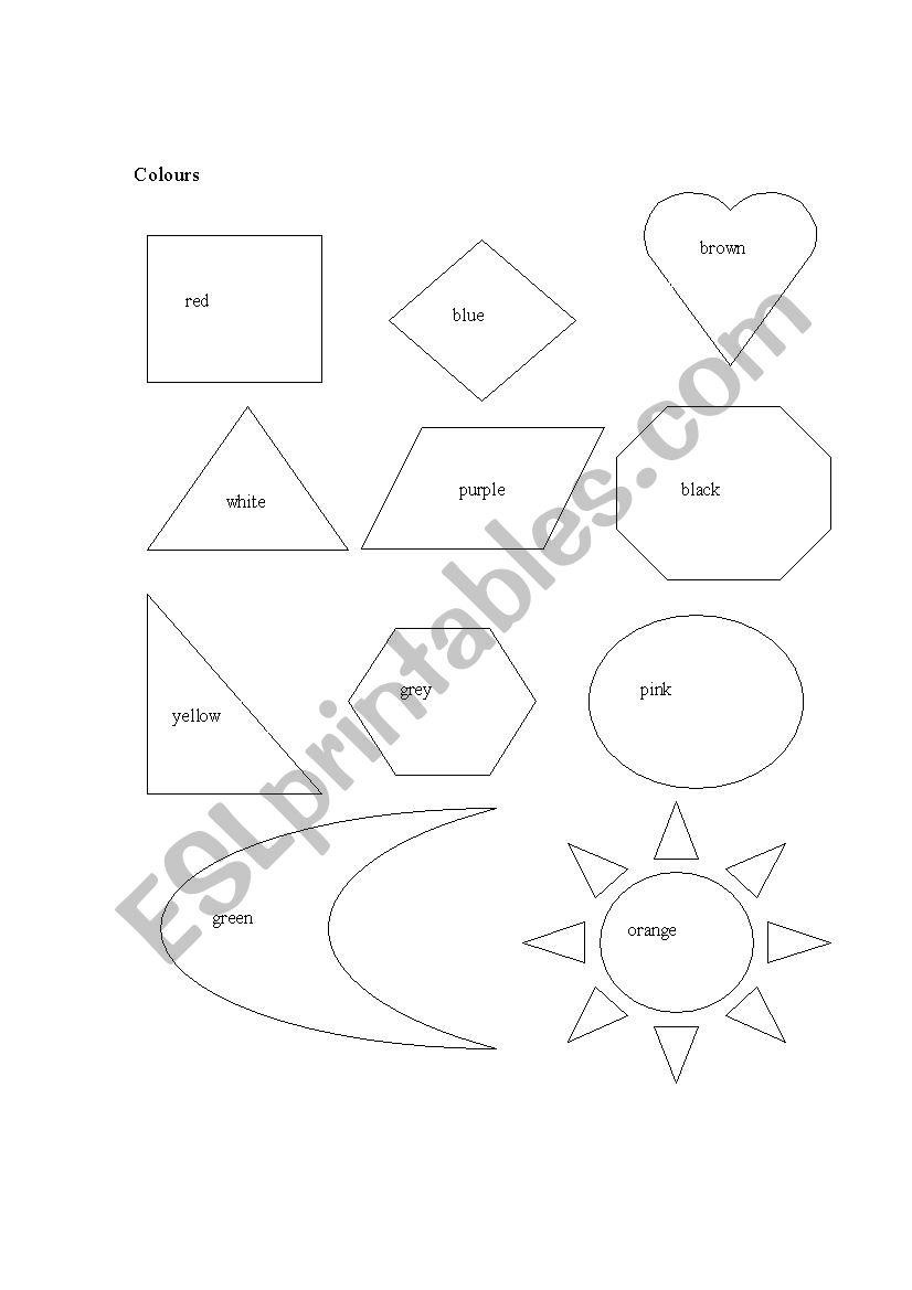 Shapes worksheet