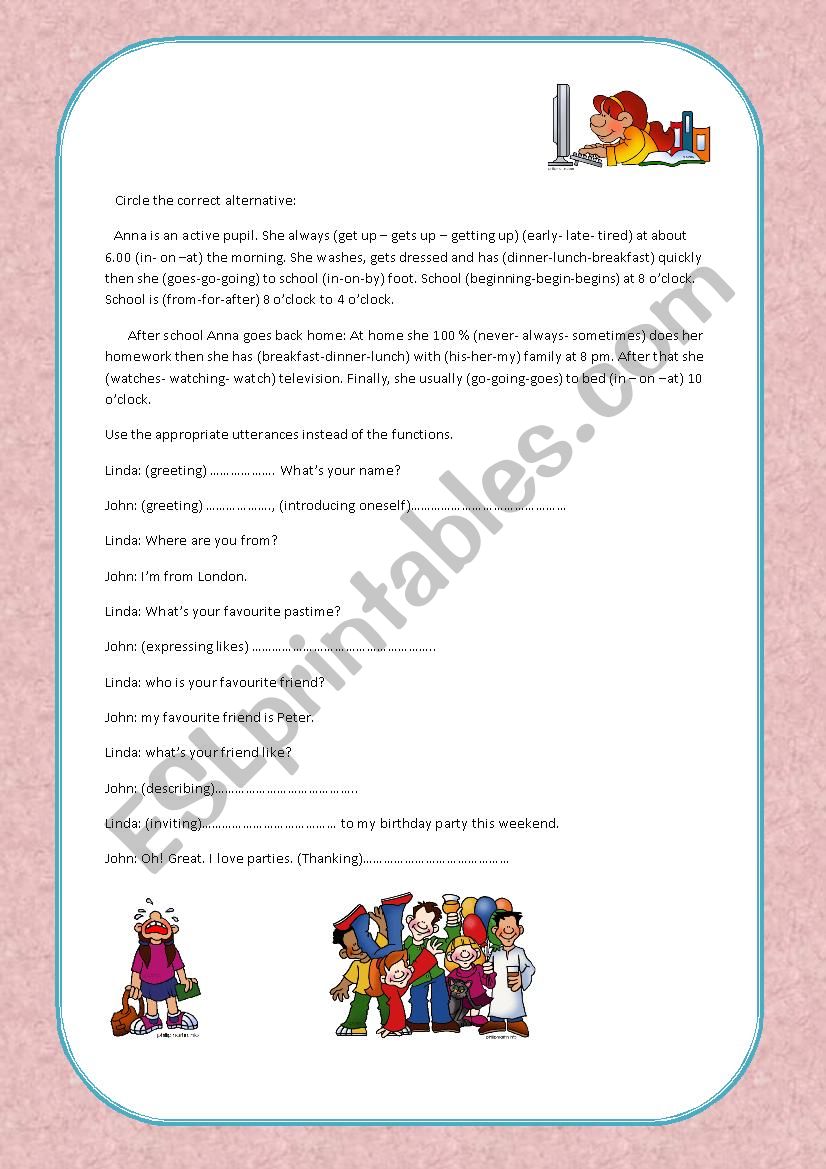 group session exercises worksheet