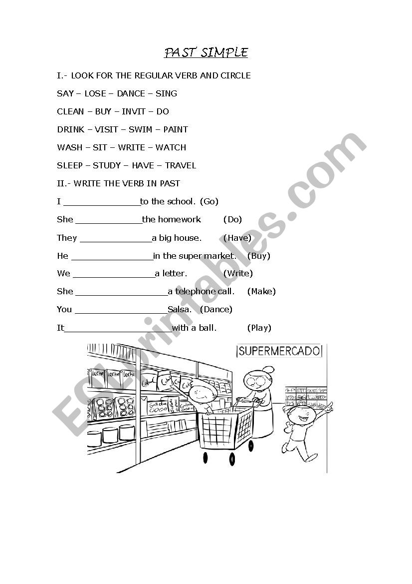 PAST SIMPLE worksheet