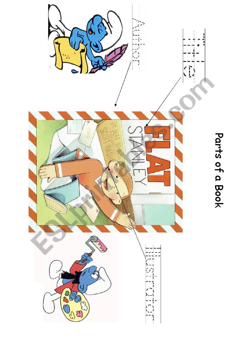 Parts of a book worksheet