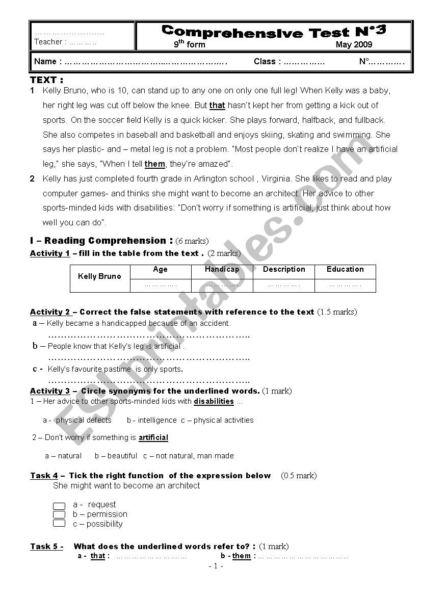 Voluntary work worksheet