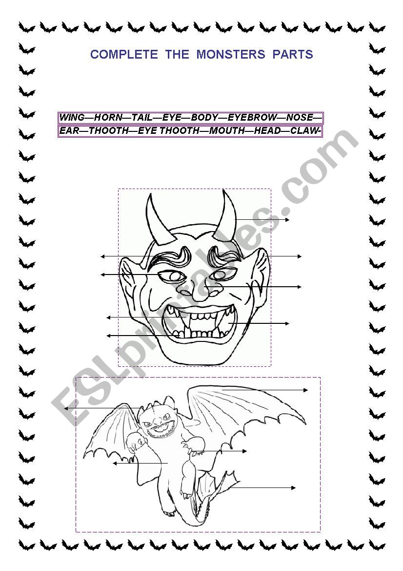 the mask and the bat. worksheet
