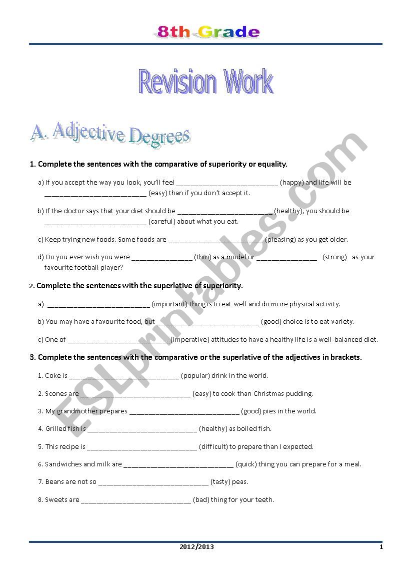 Modal Verbs and Adjective Degrees