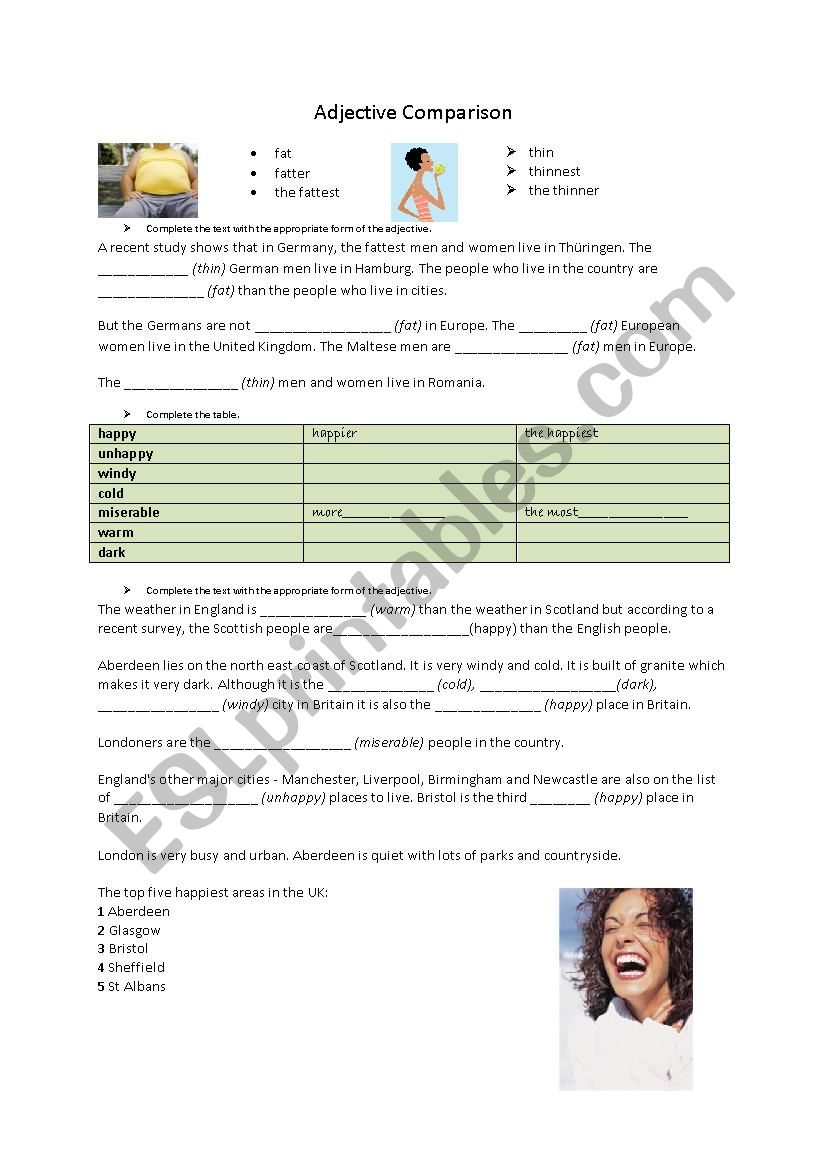 Comparative and Superlative Adjectives