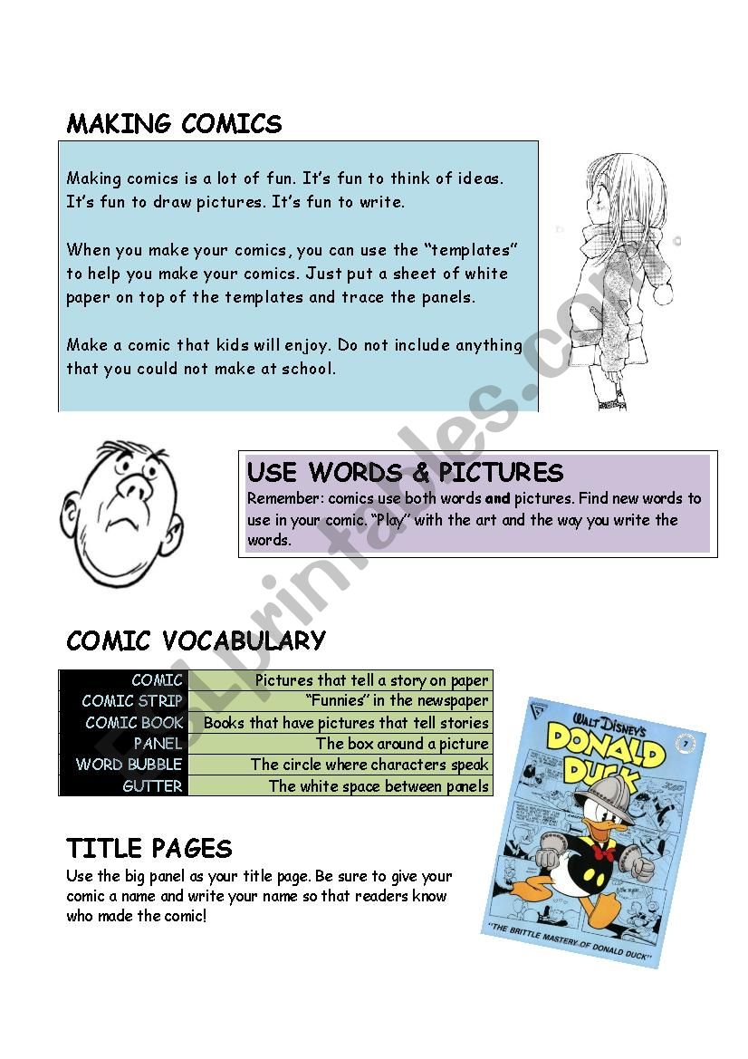Writing Comics Introduction and Project Templates 