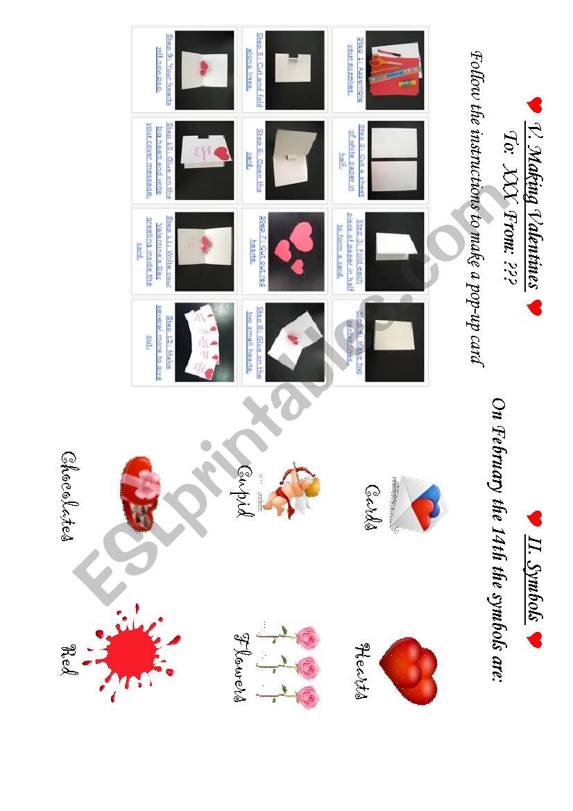 My Valentine Book 2/2 worksheet