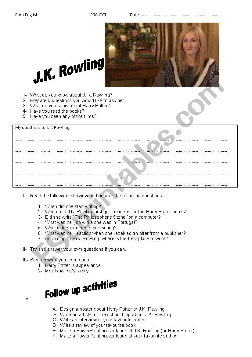 An interview with J.K. Rowling